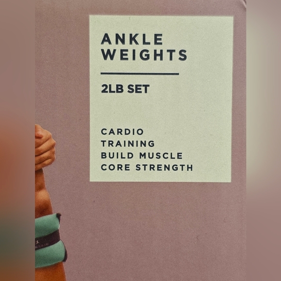 DANSKIN ANKLE WEIGHTS 2LB Set - Cardio Training Build Muscle Core Strength - Picture 2 of 5